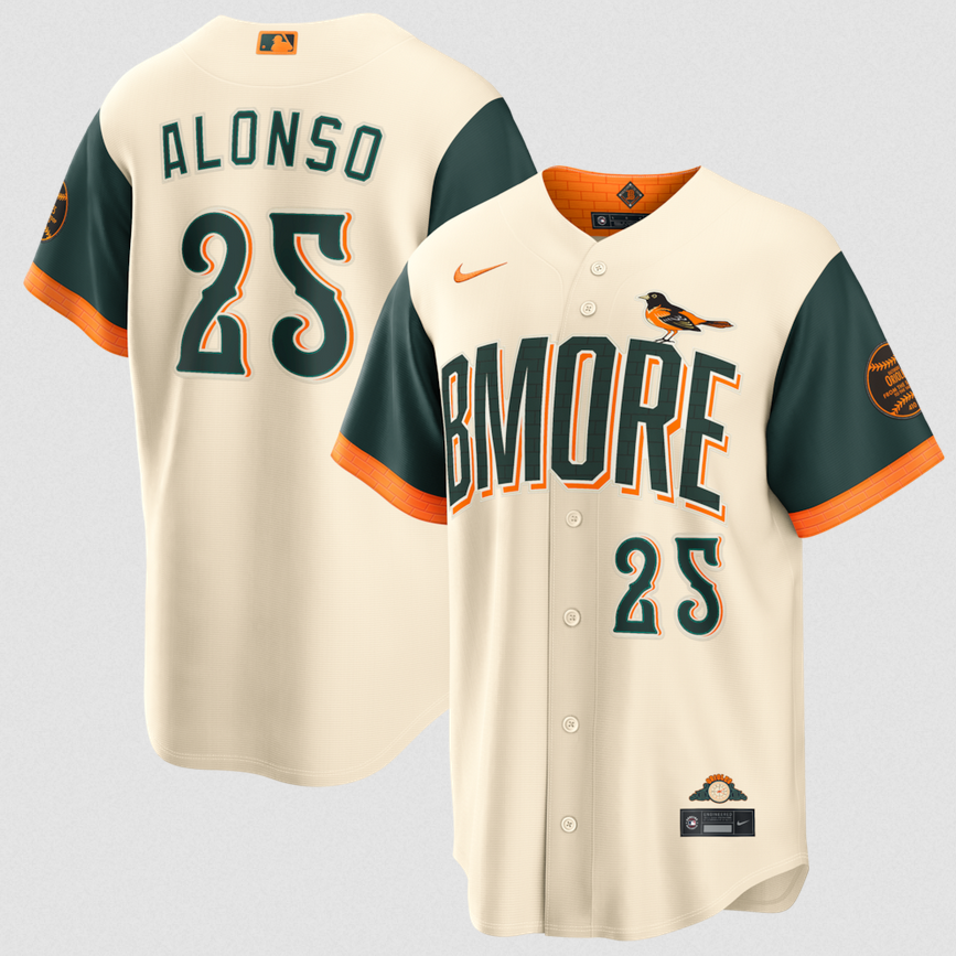 Men Baltimore Orioles Nike 2026 City Connect Stadium Jersey - Cream